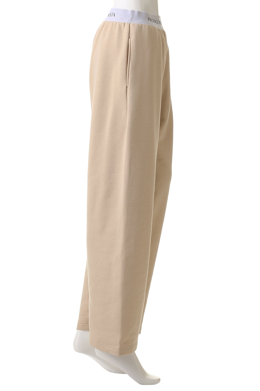 PROTAGONISTA(プロタゴニスタ)｜ウエストロゴ イージーパンツ/ベージュ