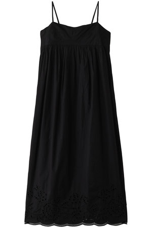 コットン ヘムレース キャミワンピース