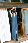 TEMPLE SUMMER ノースリーブロングドレス