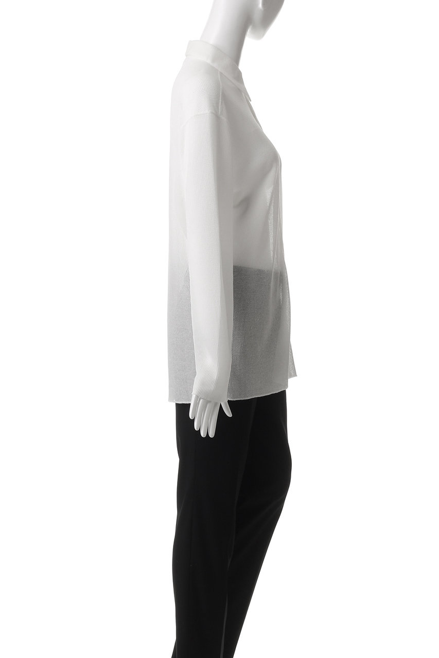 seya.(セヤ)｜MESH カラーシャツ/ホワイト の通販｜ELLESHOP