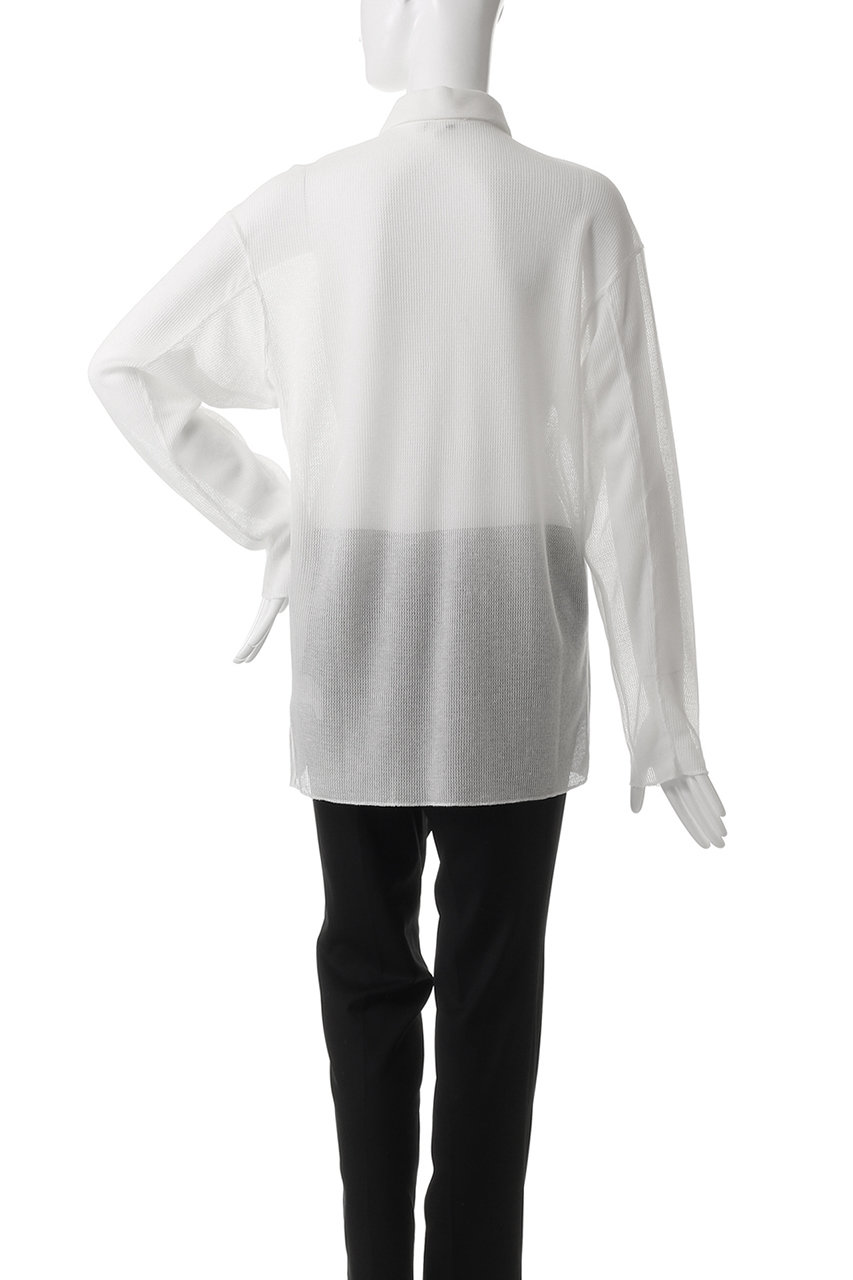 seya.(セヤ)｜MESH カラーシャツ/ホワイト の通販｜ELLESHOP
