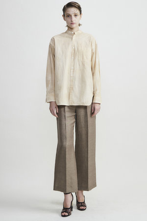 カレンテージ/CURRENTAGEのspray dyeing カラーレスシャツ(110400/110403)