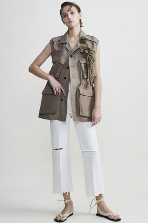 カレンテージ/CURRENTAGEのCrushed デニムパンツ(110600/110604)