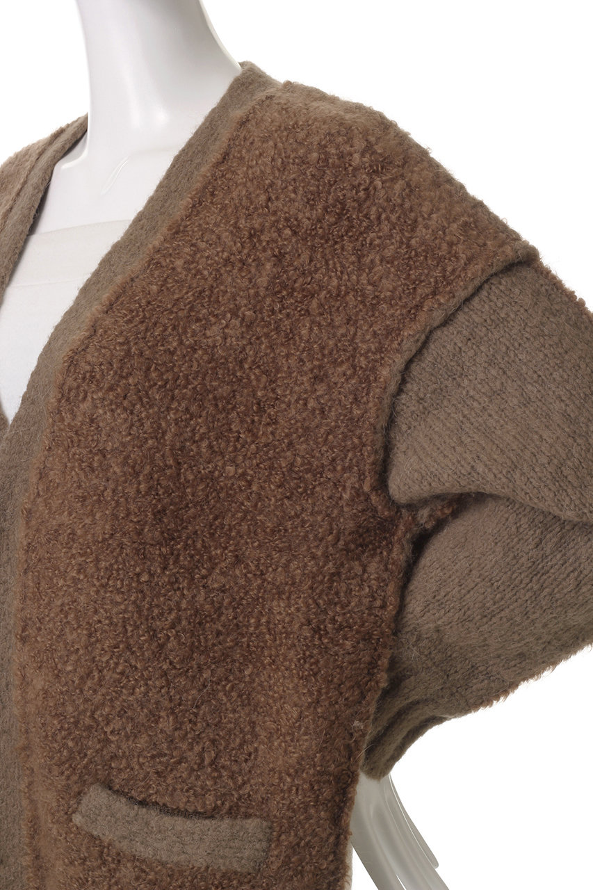 CURRENTAGE(カレンテージ)｜ウールアルパカモヘアカーディガン