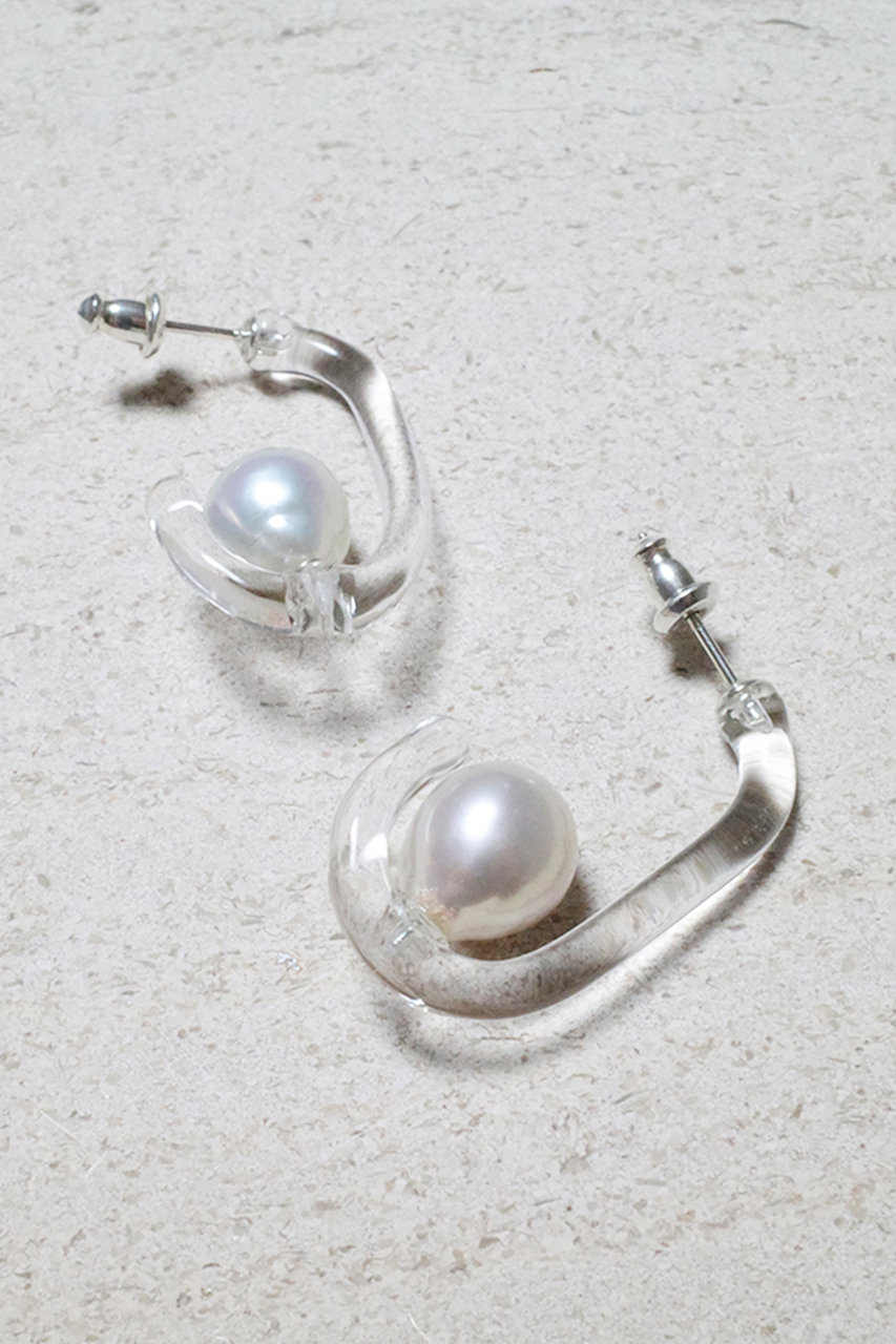 Lemme.(レム)｜Foggy Pearl ピアス/クリア の通販｜ELLESHOP