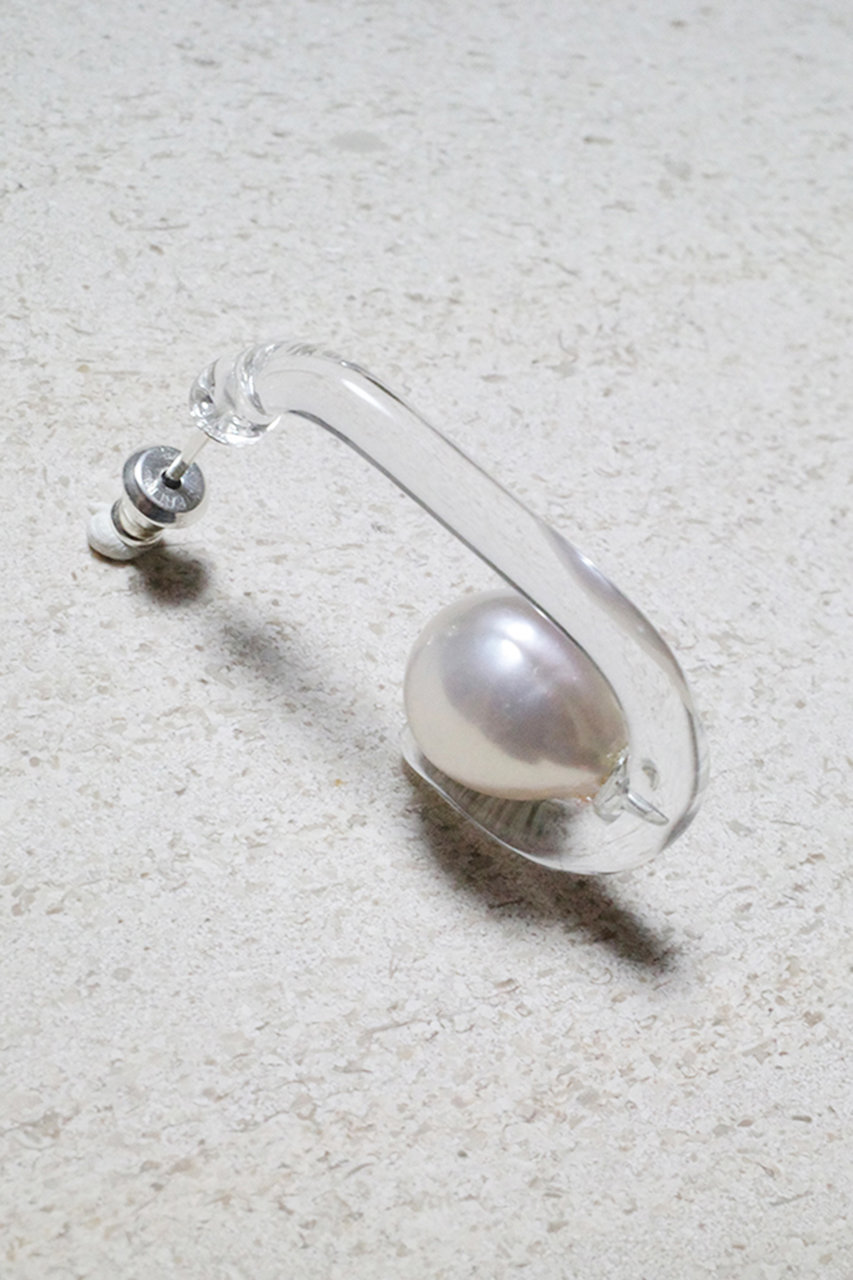 Lemme.(レム)｜Foggy Pearl ピアス/クリア の通販｜ELLESHOP