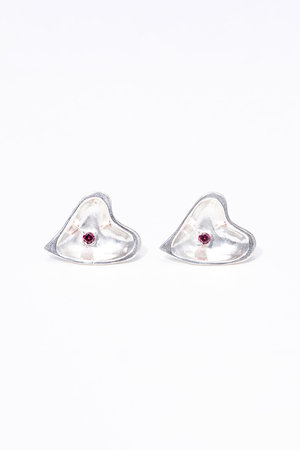 メゾンドパルス/MAISON D'PULSEのStone heart ピアス