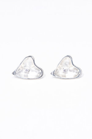 メゾンドパルス/MAISON D'PULSEのStone heart ピアス
