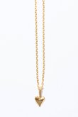 【ELLE SHOP限定】Heart charm  silver ネックレス（K24GP）