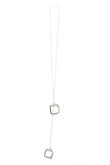 Square lariat ネックレス メゾンドパルス/MAISON D’PULSE
