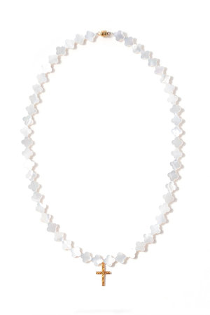 メゾンドパルス/MAISON D'PULSEのShell cross ネックレス(150200/150201)