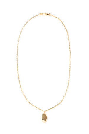 メゾンドパルス/MAISON D'PULSEのOval coin ネックレス（K24GP)(150200/150201)