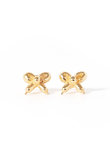 ribbon charm ピアス（K24GP） メゾンドパルス/MAISON D’PULSE