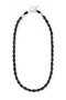 Onyx lariat ネックレス メゾンドパルス/MAISON D'PULSE ブラック
