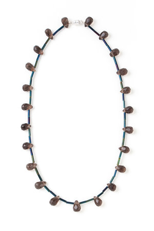 メゾンドパルス/MAISON D'PULSEのSmokey quartz beads ネックレス(150200/150201)