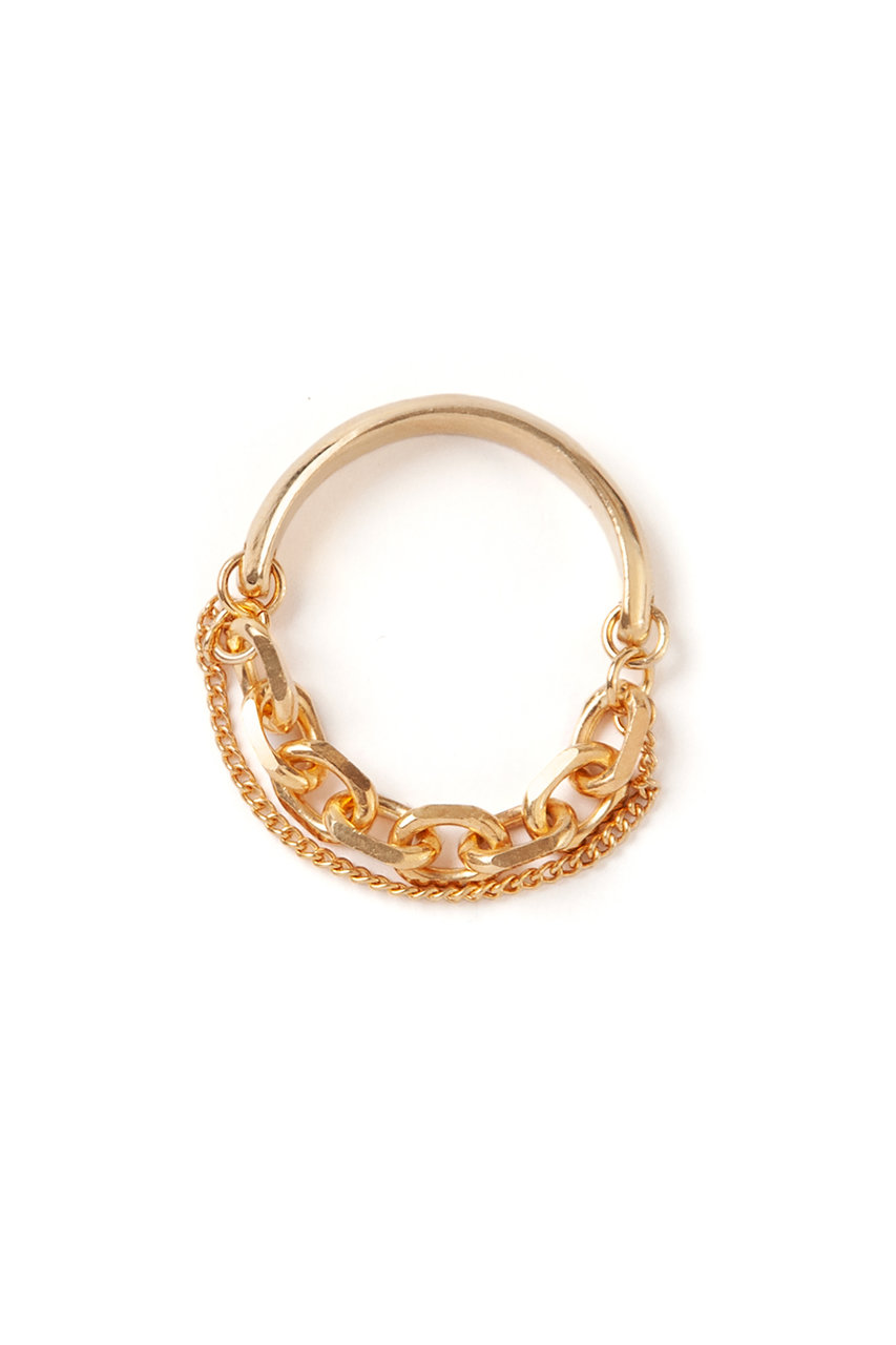 MAISON D'PULSE Plate chain リング (ゴールド, 11号) メゾンドパルス ELLE SHOP MAISON D'PULSE Plate chain リング (ゴールド, 11号) メゾンドパルス ELLE SHOP