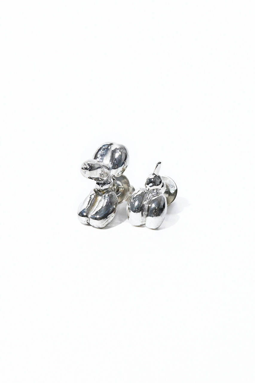 MAISON D'PULSE Dogs charm long ピアス (シルバー, 13号) メゾンドパルス ELLE SHOP MAISON D'PULSE Dogs charm long ピアス (シルバー, 13号) メゾンドパルス ELLE SHOP