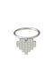 big heart pixel リング メゾンドパルス/MAISON D'PULSE シルバー