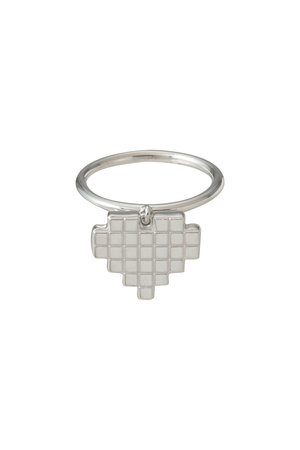 メゾンドパルス/MAISON D'PULSEのbig heart pixel リング(150400/150401)