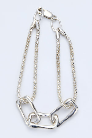 メゾンドパルス/MAISON D’PULSEのOriginal stone chain double ブレスレット(150300/150302)