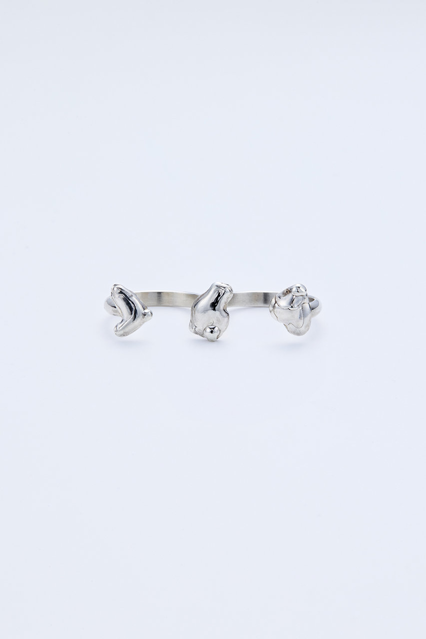 メゾンドパルス/MAISON D’PULSEの【予約販売】pond double リング(シルバー/M011)