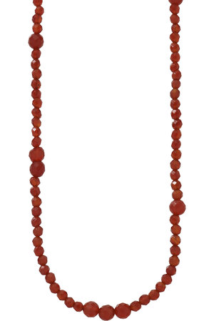メゾンドパルス/MAISON D’PULSEのBall red agate ネックレス(150200/150201)