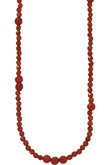 Ball red agate ネックレス メゾンドパルス/MAISON D’PULSE