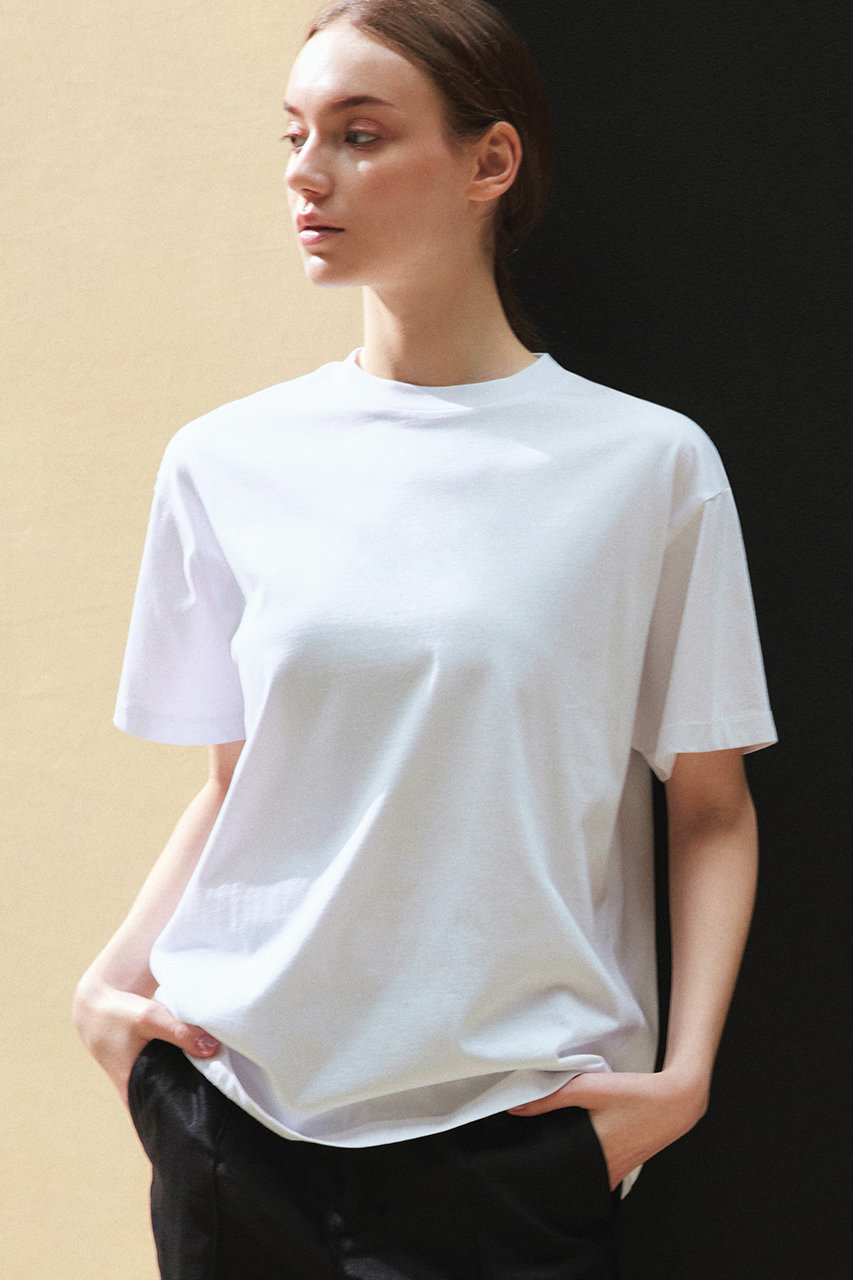 j.(ジェイドット)｜24番手オーガニックコットンTシャツ/ホワイト