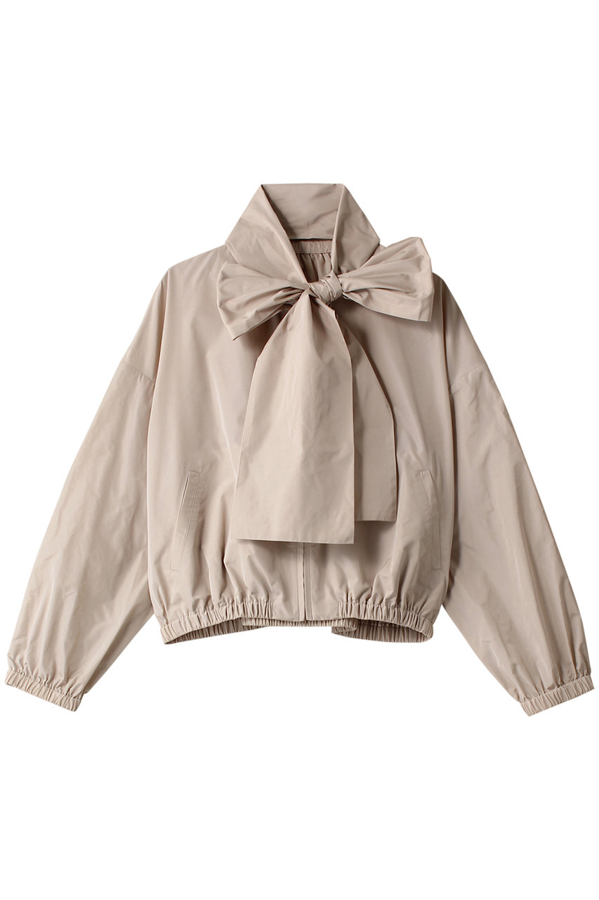 ジェイドット/j.の高密度タフタショートブルゾン(ライトベージュ/14211-132-L)