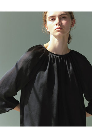 ジェイドット/j.のビンテージサテンギャザーブラウス(110400/110403)