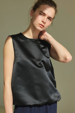 ジェイドット/j.のジャパンサテンタックブラウス(110400/110401)