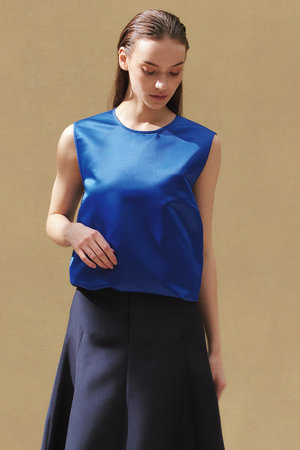 ジェイドット/j.のジャパンサテンタックブラウス(110400/110401)