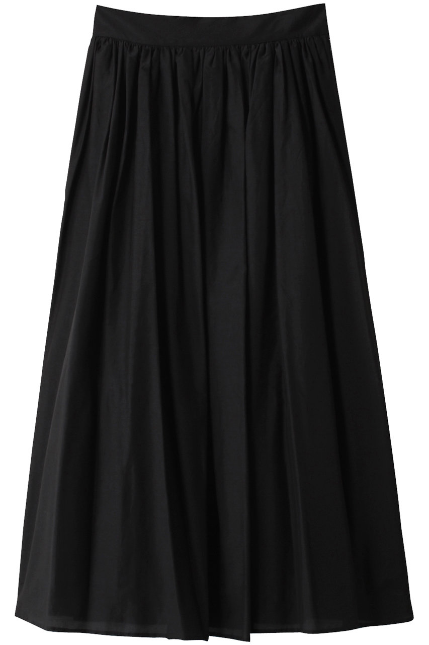 ジェイドット/j.のコットンシルクボイルフレアスカート(ブラック/14257-090-S)