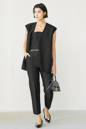 ジェイドット/j.のシルクウールスティックパンツ(110600/110601)