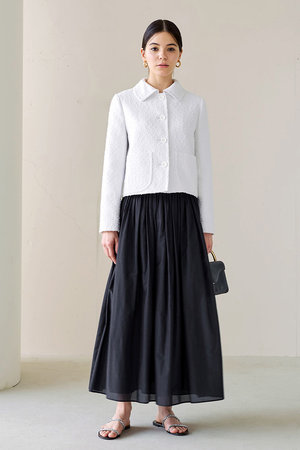 ジェイドット/j.のボンボンツイード衿つきジャケット(110800/110801)