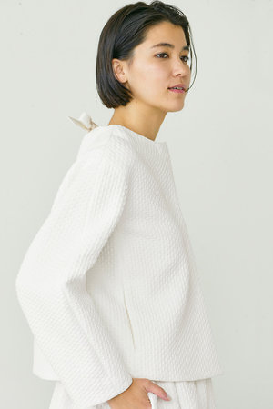 ジェイドット/j.のストレッチジャカードノーカラージャケット(110800/110801)