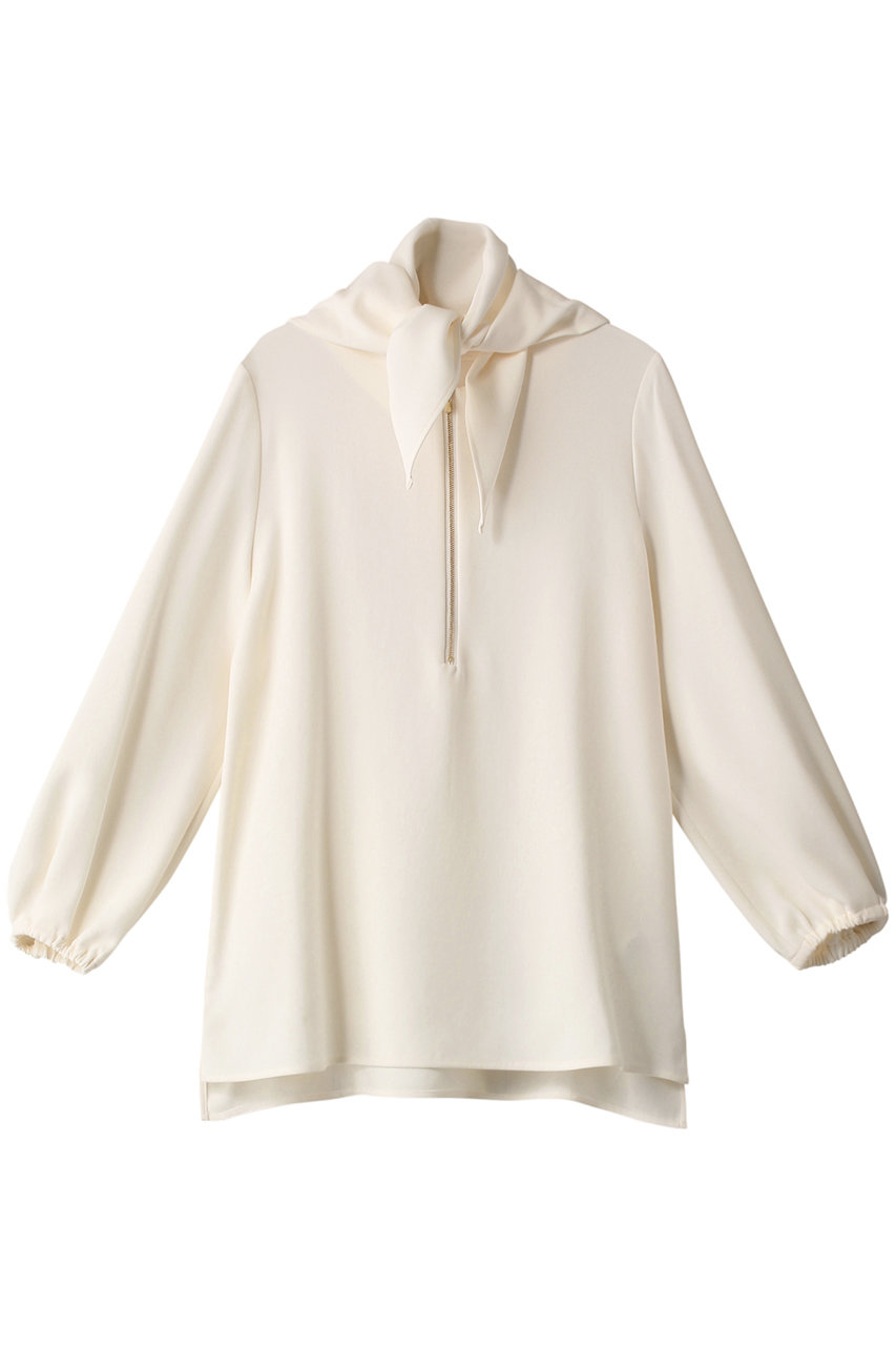 ジェイドット/j.のドレープWクロスキーネックブラウス(オフホワイト/14239-481-L)