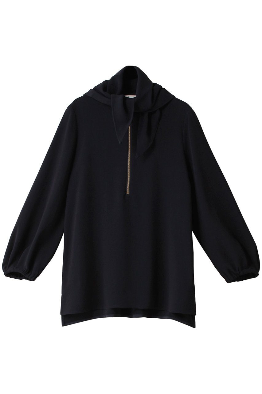 ジェイドット/j.のドレープWクロスキーネックブラウス(ネイビー/14239-481-L)