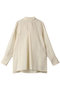 ドレープツイル・スカーフタイブラウス ジェイドット/j. オフホワイト