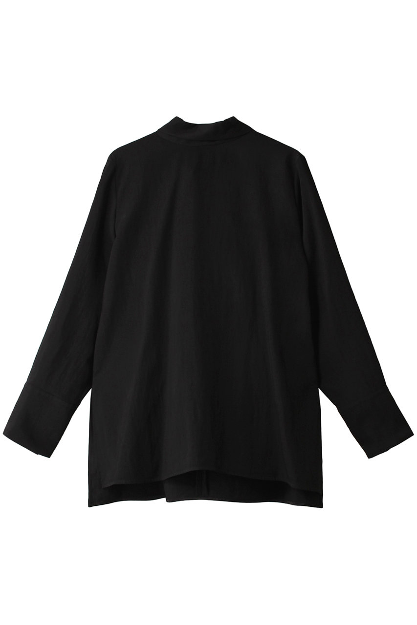 ジェイドット/j.のドレープツイル・スカーフタイブラウス(ブラック/14374-090-M)