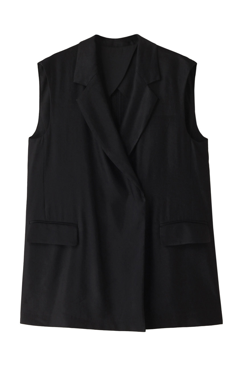 j. フレンチリネンストレッチジレ (ブラック, L) ジェイドット ELLE SHOP j. フレンチリネンストレッチジレ (ブラック, L) ジェイドット ELLE SHOP