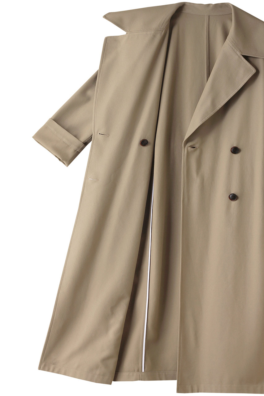 j.(ジェイドット)｜ハイツイストツイルトレンチコート/ベージュ の通販