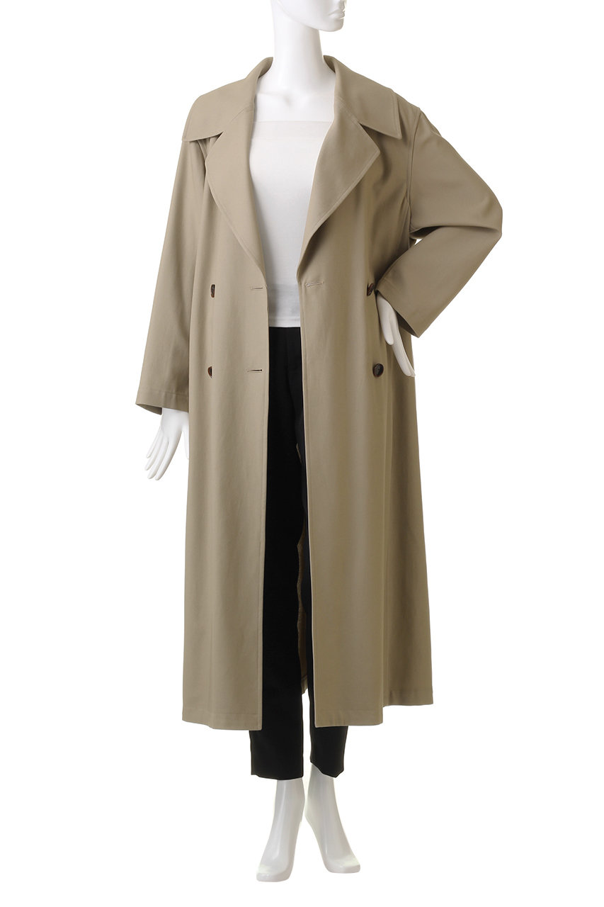 j.(ジェイドット)｜ハイツイストツイルトレンチコート/ベージュ の通販