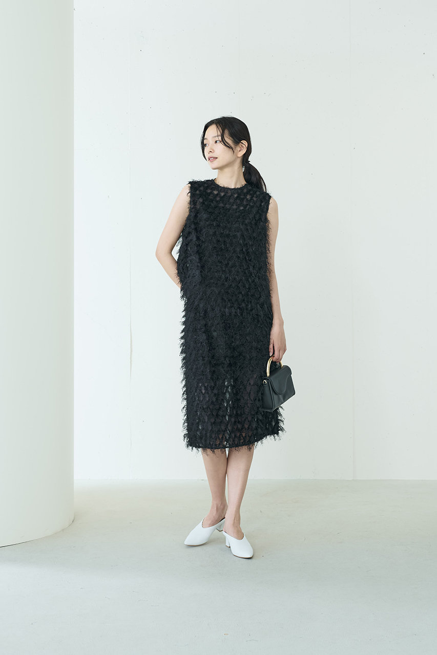ella＿selectshop  ジャガード　トップス　美品 rienda | 【期間限定 SPECIAL PRICE】ジャガードRニットトップス
