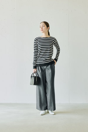 ジェイドット/j.のコットンニットボーダープルオーバー(110300/110301)