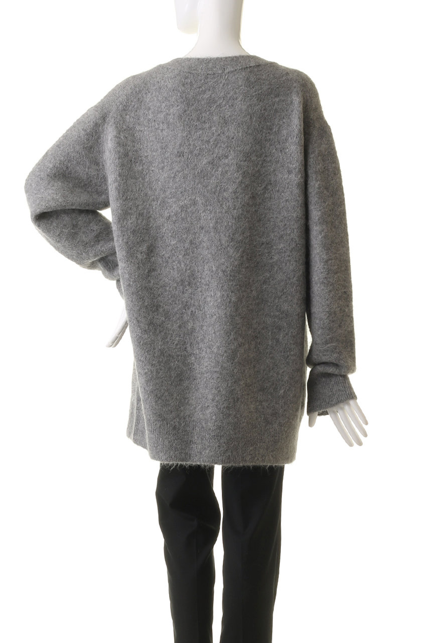 j.(ジェイドット)｜アルパカミックスカーディガン/グレー の通販