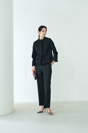 ジェイドット/j.のラメツイードノーカラージャケット(110800/110801)