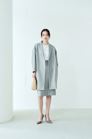ジェイドット/j.のバスケットツイードコクーンコート(110900/110903)