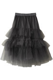 チュールフリルティアードスカート