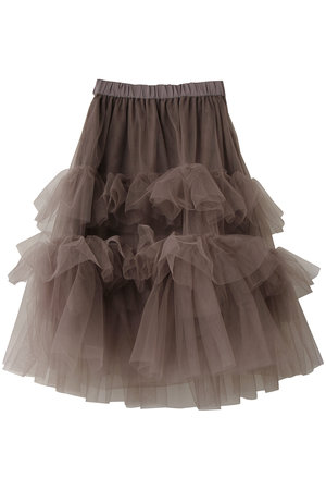 ジェイドット/j.のチュールフリルティアードスカート(110700/110702)